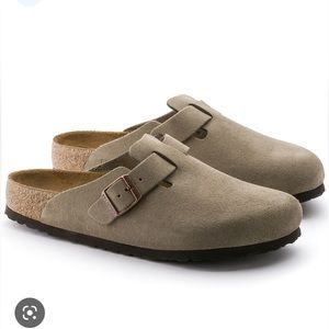 Birkenstock Boston Clog Taupe size 39 with Box worn 2 times